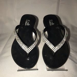LITTLE GIRLS RHINESTONE SANDALS